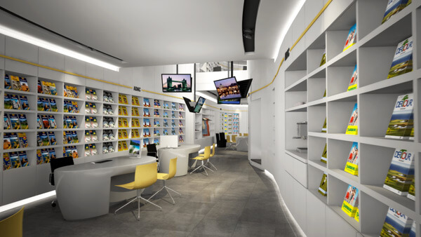 ADAC Reisebüro Flythrough | 3D Animation | Architekturvisualisierung
