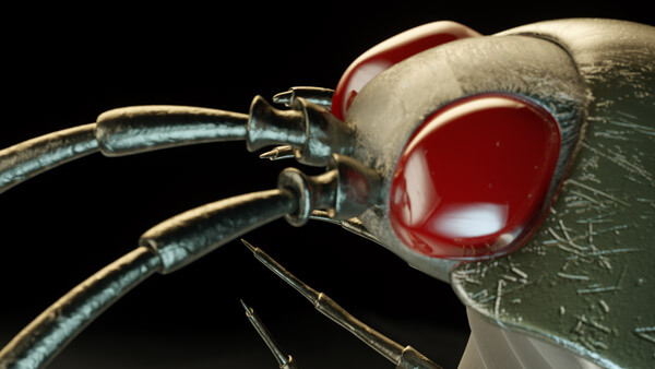 3D Charakter: Isopod Bot | Modelling, Texturierung, Rigging, Morpherstellung, Beleuchtung & Rendering