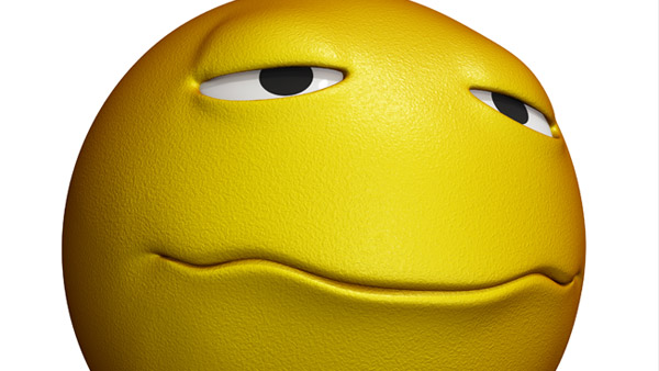 3D Charakter: Smilie zynisch | Modelling, Texturierung, Rigging, Morpherstellung, Beleuchtung & Rendering