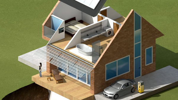 Infografik: Energiesparhaus | Modelling, Texturierung, Beleuchtung & Rendering