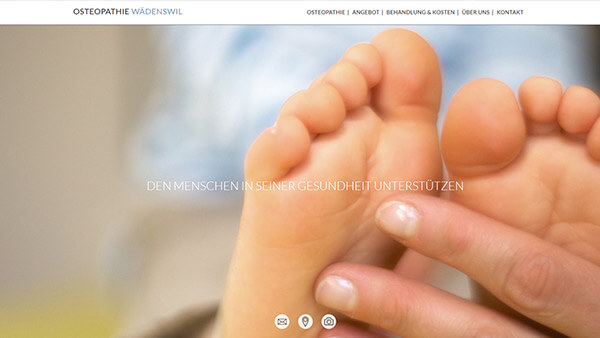 Osteopathie Wädenswil | Webdesign & Programmierung | Webaktualisierung | Betreuung & Administration